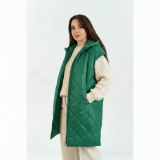 Жилет женский изумрудный