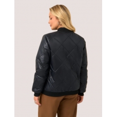 Бомбер женский, черный