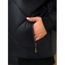 Бомбер женский, черный