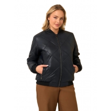 Бомбер женский, черный