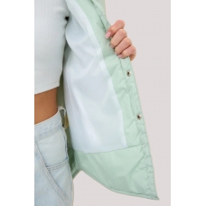 Куртка-рубашка женская утепленная, цвет-ментол
