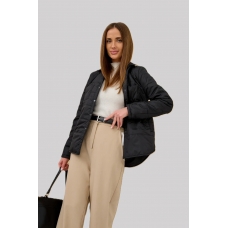 Куртка-рубашка женская утепленная, цвет-черный