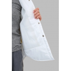 Куртка-рубашка женская утепленная,цвет белый Куртка-рубашка женская утепленная,цвет белый