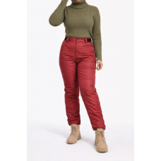 Брюки женские утепленные, цвет- красный Брюки женские утепленные, цвет- красный