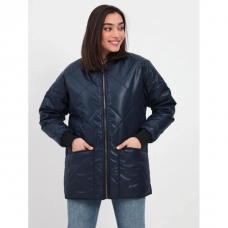 Куртка-бомбер женская демисезонная, цвет - синий Куртка-бомбер женская демисезонная, цвет - синий