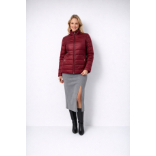 Куртка - жакет женская демисезонная, бордовая