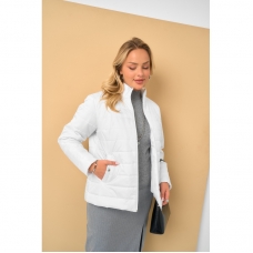 Куртка - жакет женская демисезонная, белая