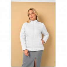 Куртка - жакет женская демисезонная, белая