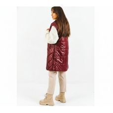 Жилет женский бордовый