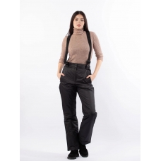 Полукомбинезон женский со съемными бретелями, цвет-черный