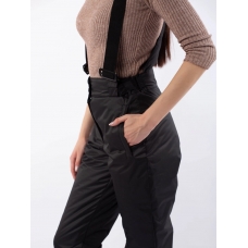 Полукомбинезон женский со съемными бретелями, цвет-черный