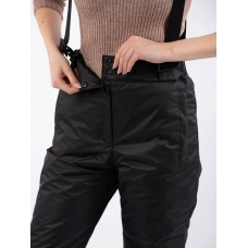 Полукомбинезон женский со съемными бретелями, цвет-черный