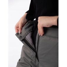 Полукомбинезон женский со съемными бретелями, цвет-серый