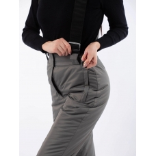 Полукомбинезон женский со съемными бретелями, цвет-серый