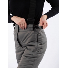 Полукомбинезон женский со съемными бретелями, цвет-серый