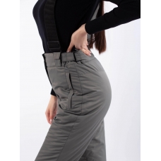 Полукомбинезон женский со съемными бретелями, цвет-серый