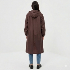 Плащ-дождевик женский, цвет - шоколад