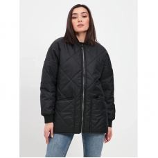 Куртка-бомбер женская демисезонная,цвет - чёрный Куртка-бомбер женская демисезонная,цвет - чёрный