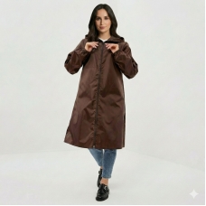 Плащ-дождевик женский, цвет - шоколад