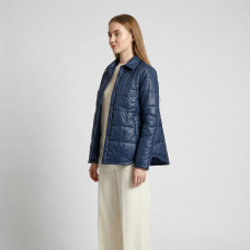   Куртка-рубашка женская  утепленная,цвет-синий