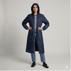 Плащ-дождевик женский, цвет - синий