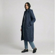 Плащ-дождевик женский, цвет - синий