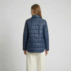   Куртка-рубашка женская  утепленная,цвет-синий