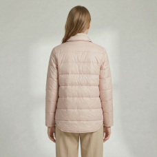   Куртка-рубашка женская  утепленная,цвет-пудровый