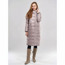 Пальто женское длинное для еврозимы,цвет - бежевый