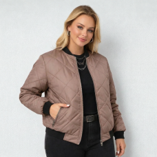  Бомбер женский,  цвет-кофе