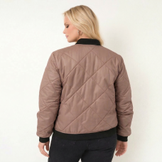  Бомбер женский,  цвет-кофе