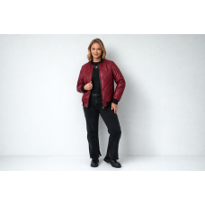  Бомбер женский, бордовый
