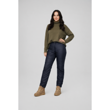 Брюки женские утепленные, цвет-синий