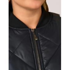 Бомбер женский, черный