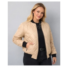  Бомбер женский,  бежевый