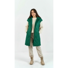 Жилет женский изумрудный