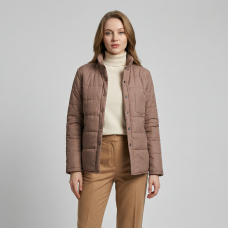 Куртка-рубашка женская утепленная ,цвет-кофе