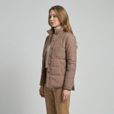 Куртка-рубашка женская утепленная ,цвет-кофе