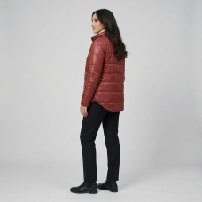 Куртка-рубашка  женская утепленная цвет-бордовый