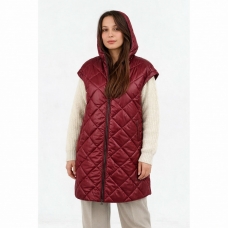 Жилет женский бордовый