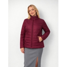 Куртка - жакет женская демисезонная, бордовая
