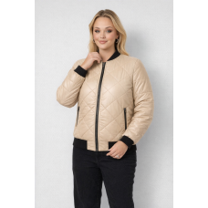  Бомбер женский,  бежевый