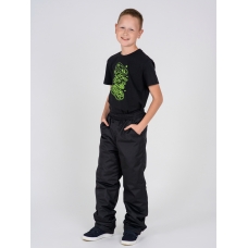 Подростковые брюки, утепленные синтепоном на мальчика,  цвет- черный