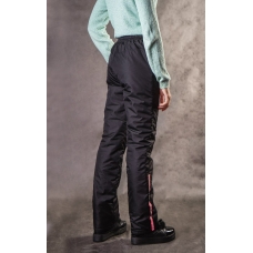 Подростковые утепленные флисом брюки для девочки, цвет-черный