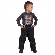 Детские зимние брюки,с утеплителем -синтепон, цвет-черный