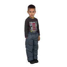 Детские зимние брюки,с утеплителем -синтепон, цвет-темно-серый