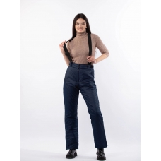 Полукомбинезон женский со съемными бретелями, цвет-синий