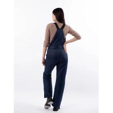 Полукомбинезон женский со съемными бретелями, цвет-синий