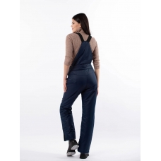 Полукомбинезон женский со съемными бретелями, цвет-синий