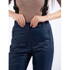 Полукомбинезон женский со съемными бретелями, цвет-синий